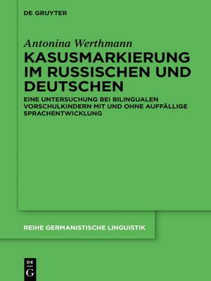 cover image of Kasusmarkierung im Russischen und Deutschen